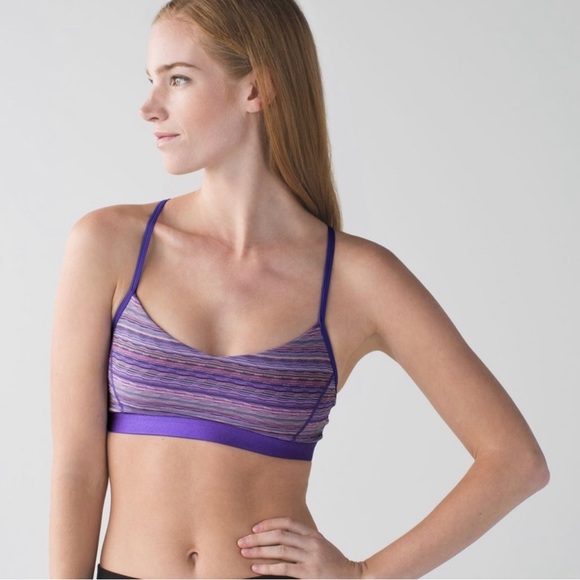 💜 Lululemon *Rare* Limited Edition Purple Wanderlust Shala Bra - Picture 1 of 8